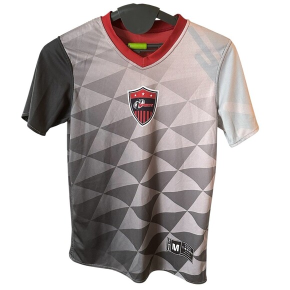 Augusta Sportswear Soccer Jersey Youth Medium Red/Black Reversible V-Neck #23 - Picture 4 of 7